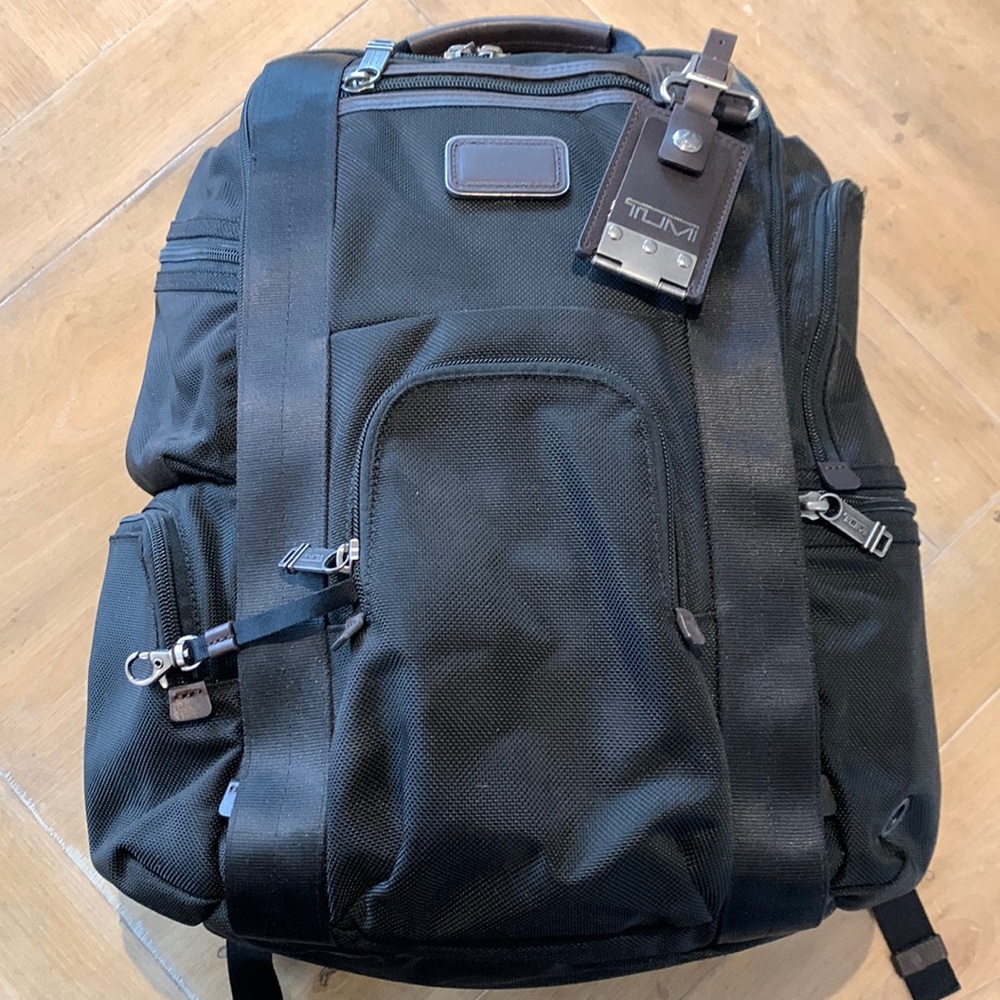 COPY - Tumi black nylon backpack